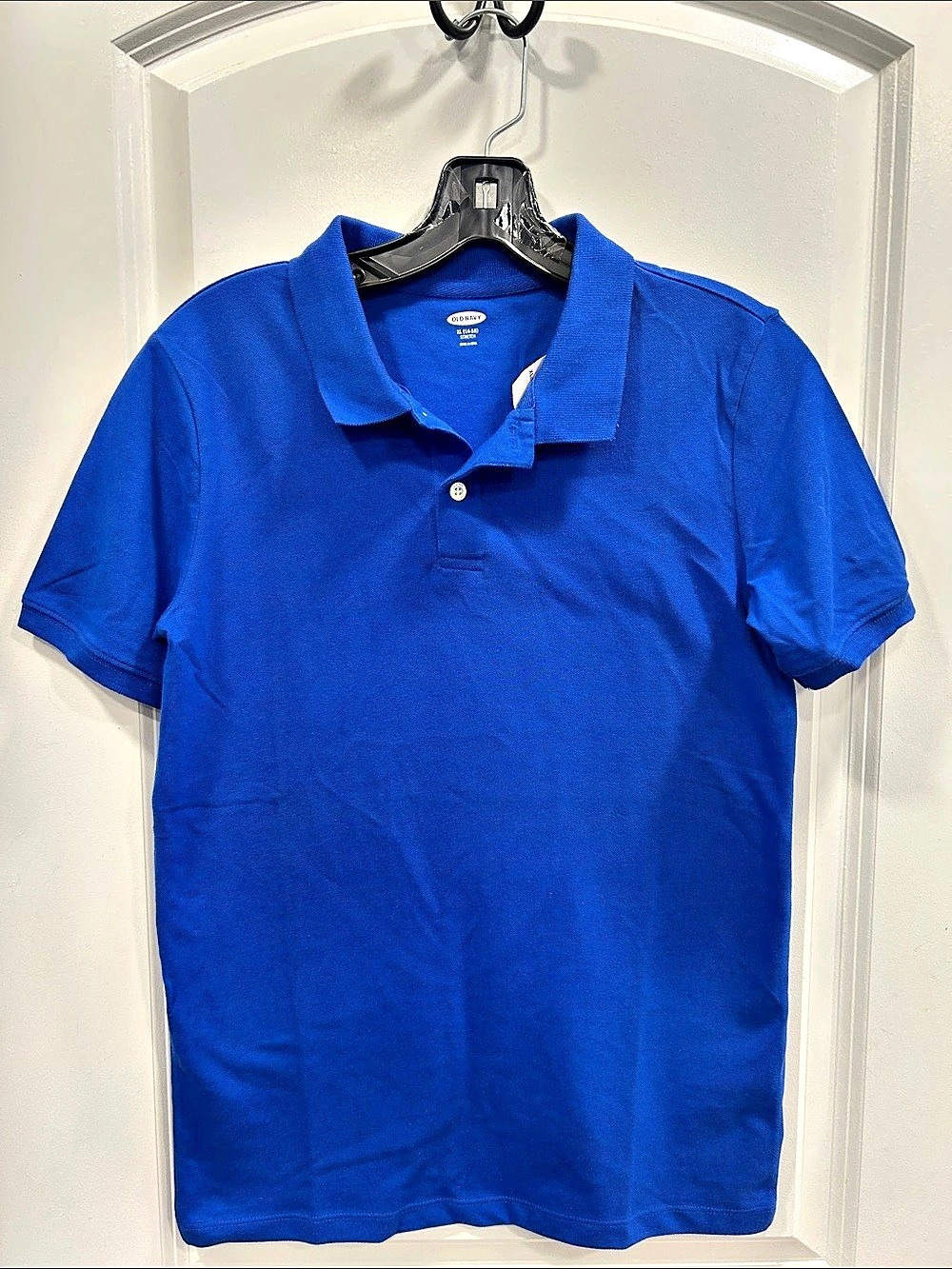 Boys XL Old Navy Classic Fit Pique Polo Shirt Blue